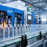 Advanced PET Bottle Blowing Machine in India producing PET bottles on an automated production line
